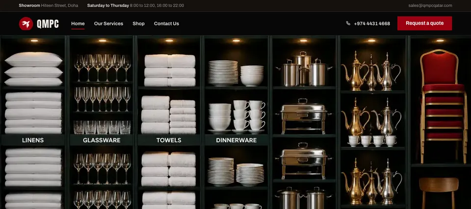 QMPC website homepage