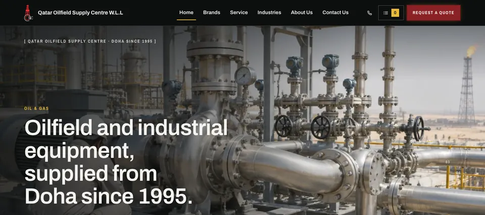 QOSC website homepage